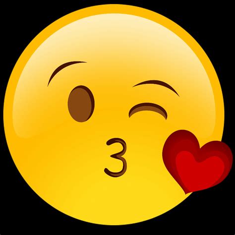 Kiss Face Emoji Clip Art