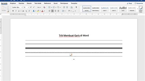 Incredible Cara Membuat Garis Vertikal Dan Horizontal Di Word References » Blog Ihsanpedia