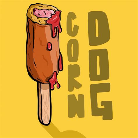 Corn Dog Illustration on Behance