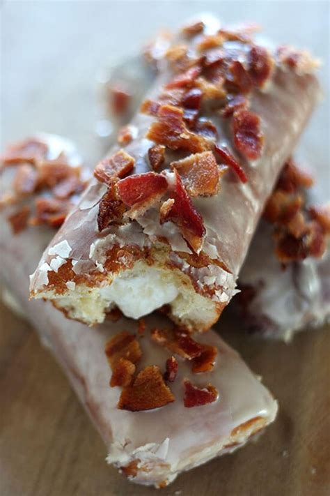 Maple Bacon Bars with Bourbon Cream Filling