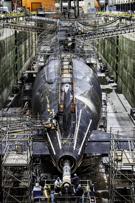 Ohio-class submarine USS GEORGIA (SSGN 729) - shaft maintenance at Kings Bay, Georgia, 2014 ...