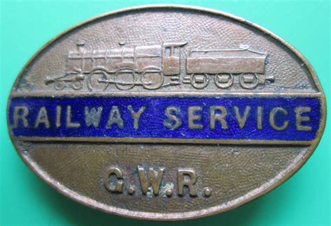 A RAILWAY SERVICE GREAT WESTERN RAILWAY BADGE in General