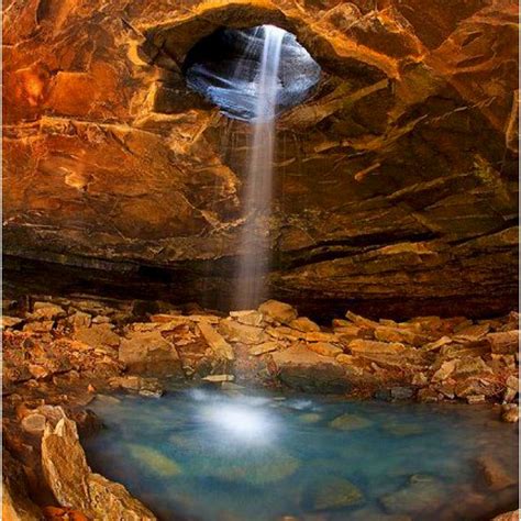 Hidden cave, with a 31ft waterfall, nestled deep in the Ozarks. | Ozark ...