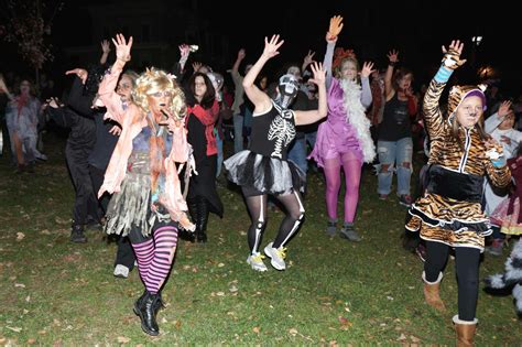 Zombie horde brings ‘Thriller’ dance mob back to celebrate Halloween