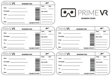 Blank Boarding Pass