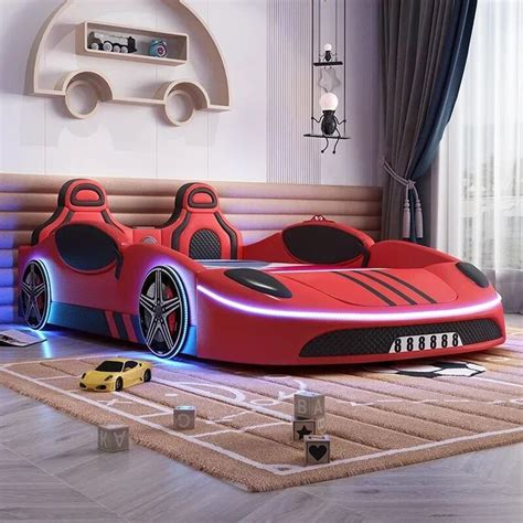 Luxury Children Car Bed with Modern Storage Space - Bedroom Furniture Idea | Cama de automóvil ...