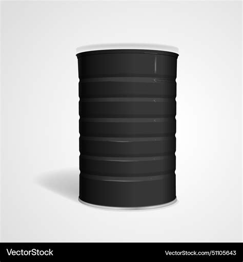 Blank metal can Royalty Free Vector Image - VectorStock