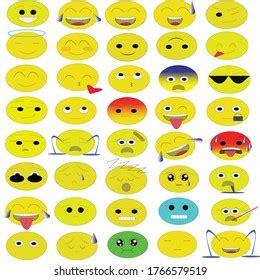 Varienty Emoji Funny Desgn Stock Vector (Royalty Free) 1766579519 | Shutterstock