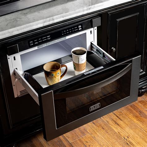 Black Stainless Microwave Drawer — ZLINE Kitchen