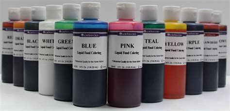 LIQUID FOOD COLORING LorAnn Choose From 12 Water-based | Etsy