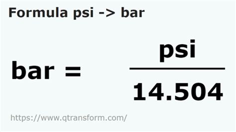 Psi to Bars - psi to bar convert psi to bar