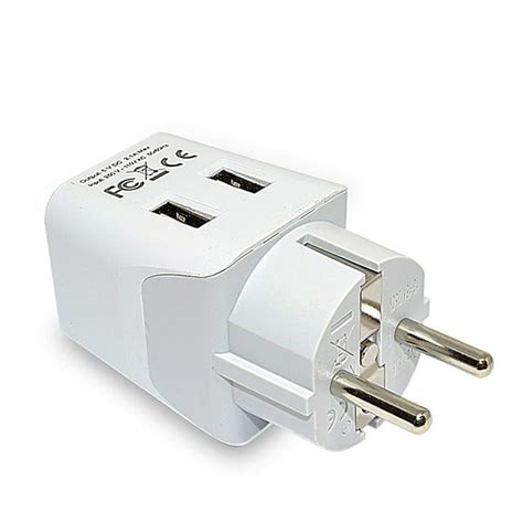 Ceptics CTU-9 European Schuko German, France Travel Adapter Plug - Type ...