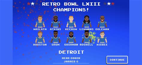 Won my first retro bowl after 5 season : r/RetroBowl