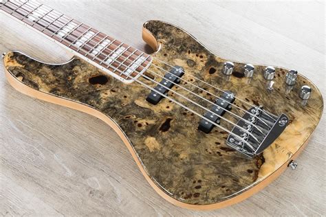 Mayones Jabba Custom BB 5 5-String Bass, Buckeye Burl Top, Aguilar Pickups