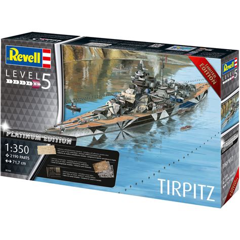 Revell Limited Edition Platinum Edition Tirpitz Battleship Model Kit ...