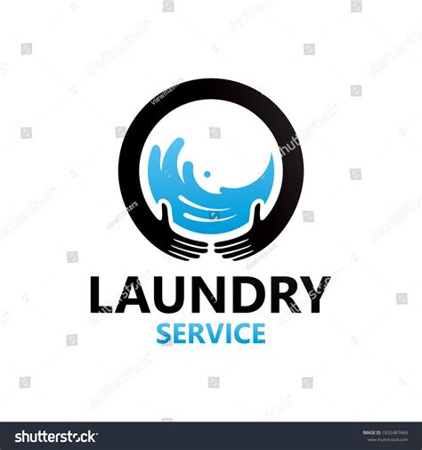 Laundry Service Logo Template Design Vector Stock Vector (Royalty Free) 1832487469 | Shutterstock