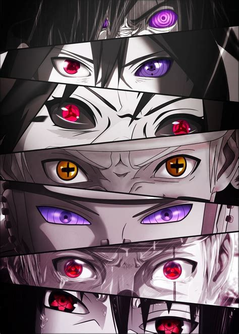 'Naruto Eyes' Poster Print by Undermountain | Displate | Naruto sharingan, Naruto fan art ...