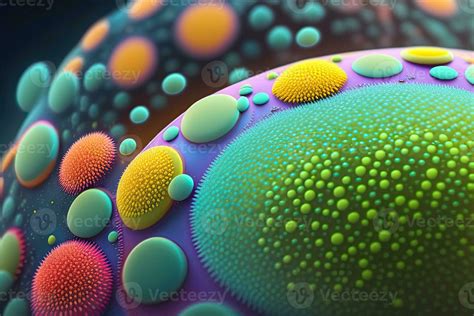 Bacteria Cell Microscope Background Illustration 25521993 Stock Photo ...