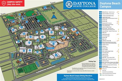 Daytona State College Deland Campus Map - Printable Map