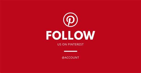 Follow Us On Pinterest Facebook Shared Image Template | PosterMyWall