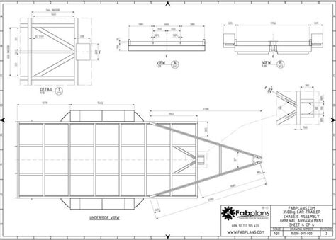 3500kg Heavy Duty Car Trailer Plans | Car trailer, Trailer plans, Trailer build