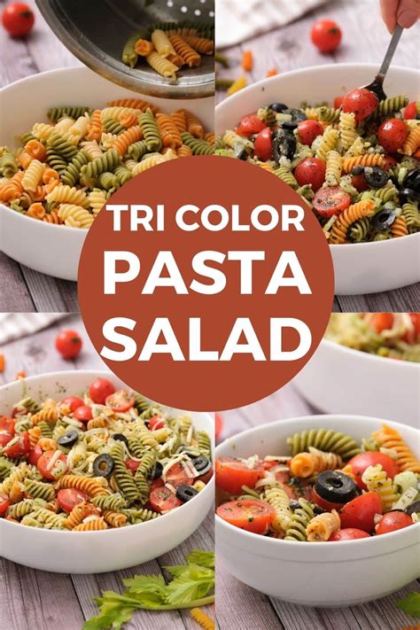 Easy Tri-Color Rotini Pasta Salad at Irene Brady blog