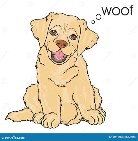 Puppy Say Woof Stock Photo | CartoonDealer.com #106888494