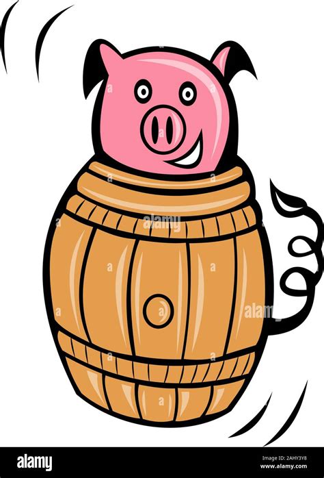 Pork barrel cartoon hi-res stock photography and images - Alamy