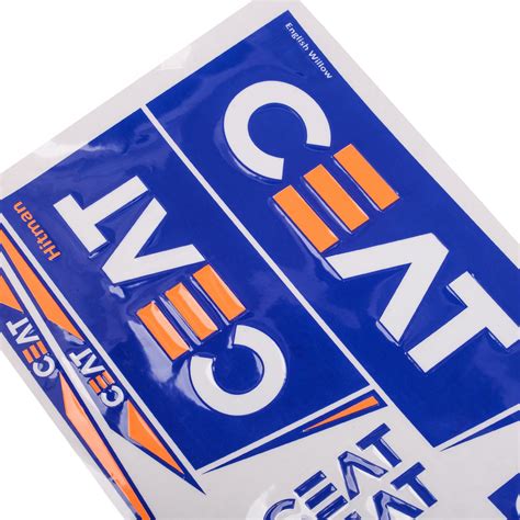 Cricket Bat CEAT Sticker Rohit Sharma Edition 3D Embossed Stickers