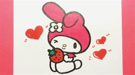 HOW TO DRAW A RABBIT (MY MELODY FROM SANRIO) - YouTube