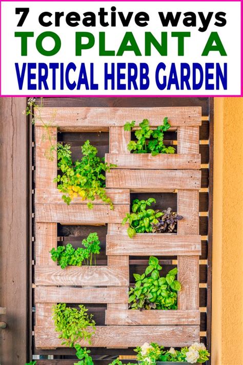 7 Creative Vertical Herb Garden Ideas