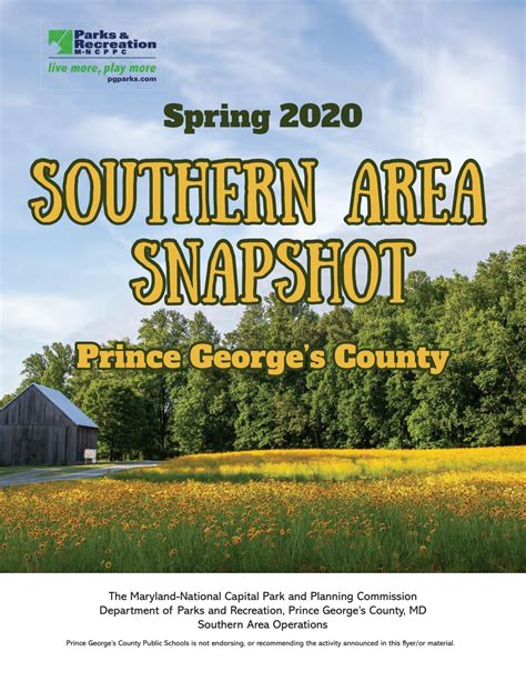 Prince George's County, Department of Parks and Recreation, Southern ...