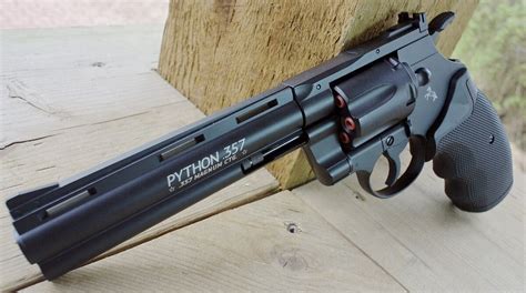 Umarex Colt Python 357 Magnum Chrome CO2 BB Revolver Table Top Review — Replica Airguns Blog ...