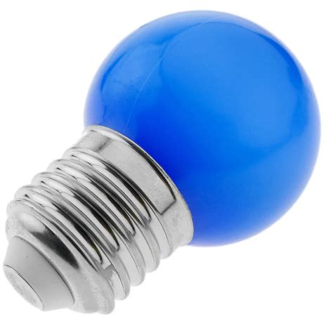 Ampoule LED G45 0,5W 230VAC E27 lumière bleue 10 pack - Cablematic