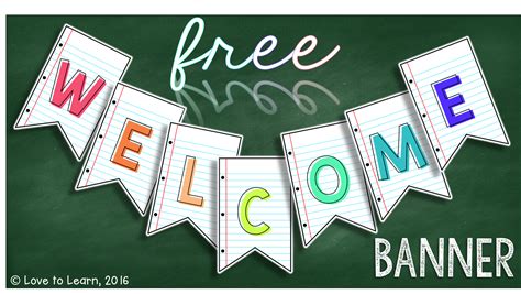 Welcome Printable Banner