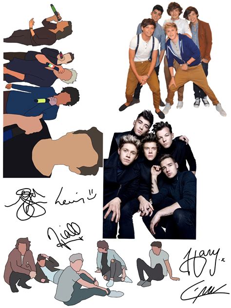 One Direction Stickers 10 Pack | Etsy