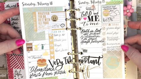 Planner: Feb Review and Set-Up #3 using Annie Plans Printables - YouTube