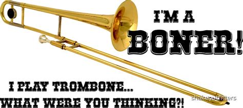 "Funny Trombone " Stickers by shakeoutfitters | Redbubble