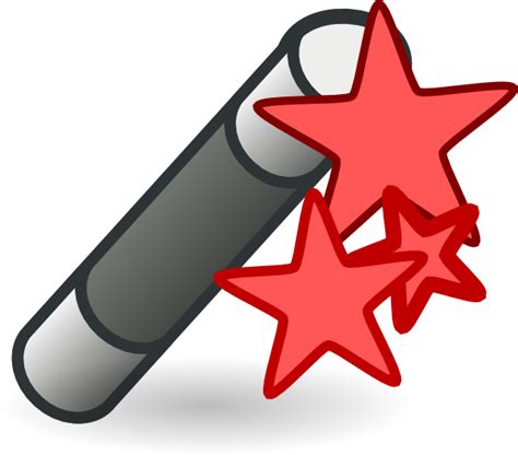 Magic Wand Red Clip Art at Clker.com - vector clip art online, royalty free & public domain