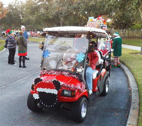 How to Decorate a Golf Cart for Christmas | Christmas golf, Golf cart decorations, Golf carts