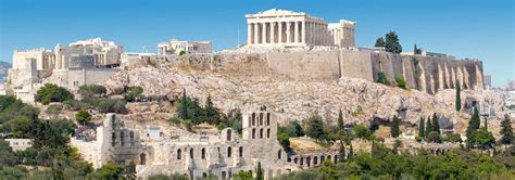 Famous Landmarks: Annotated Satellite View of Acropolis of Athens ...