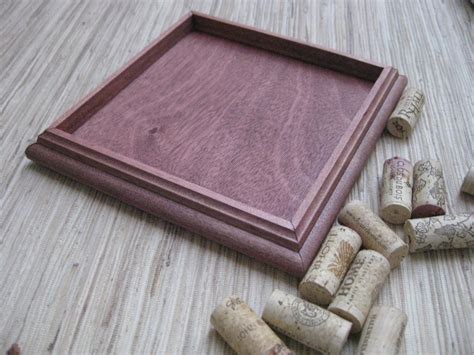 DIY Wine Cork Trivet Kit made from reclaimed wood cherry