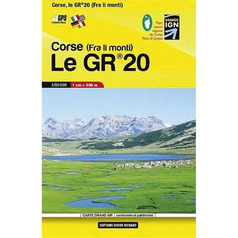 Corse Le GR20 Pocket Map (Corsica GR20 Route Map) - Editions Didier Richard