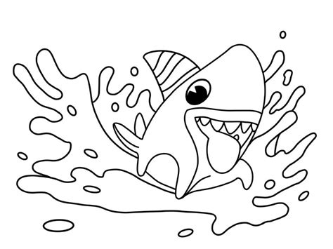 Sharkdog Printable Coloring Page - Free Printable Coloring Pages for Kids