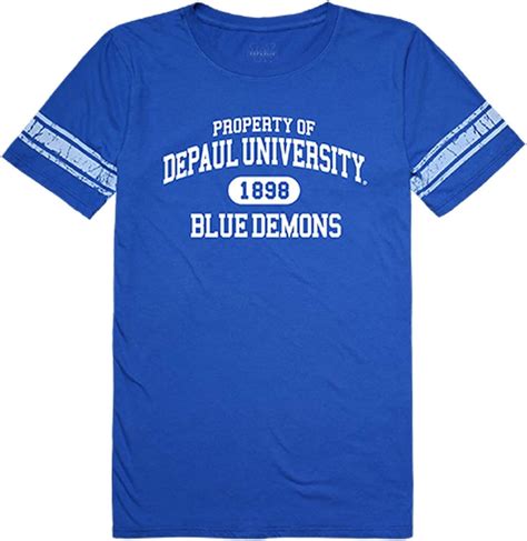 Amazon.com: DePaul Blue Demons NCAA Women's Property Football T Shirt: Clothing