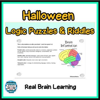 Halloween Logic Puzzles Math Riddles by WestenWerks | TpT