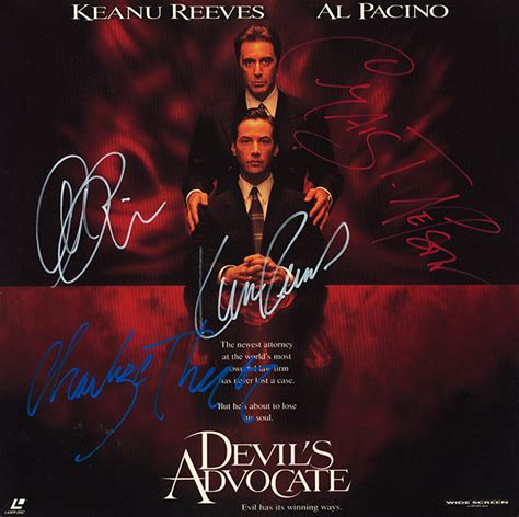 Devil’s Advocate Cast Signed Movie Laserdisc Album – Artist signed collectibles and gifts