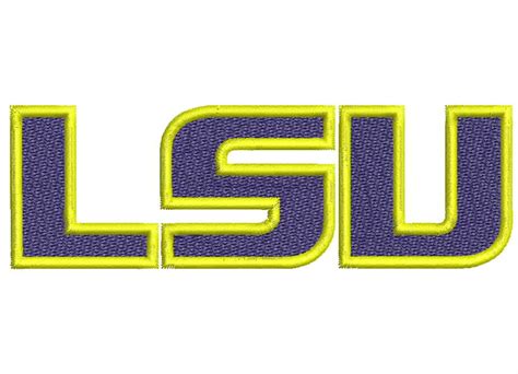 LSU Tigers Logo Machine Embroidery Design - INSTANT DOWNLOAD - Socutecraftstore