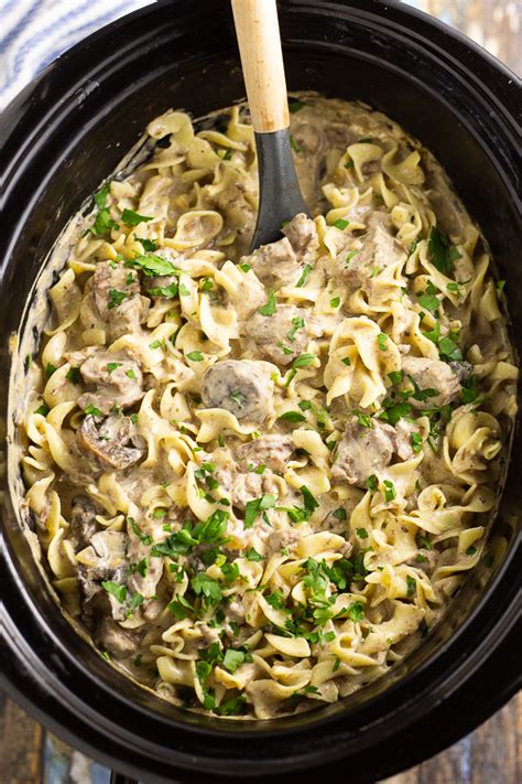 Slow Cooker Beef Stroganoff Recipe | The Gracious Wife