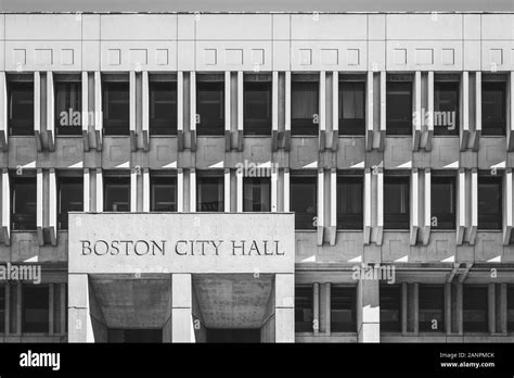 BOSTON City Hall architecture Stock Photo - Alamy